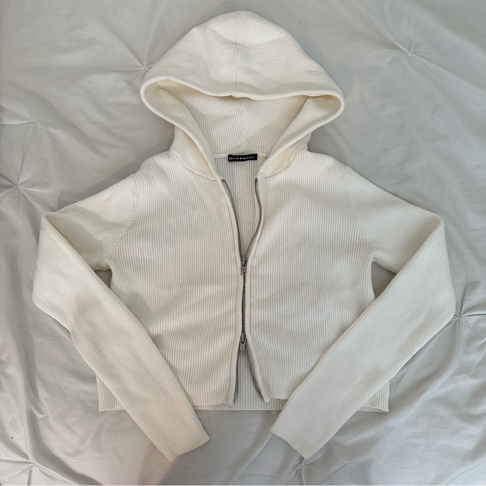 Brandy Melville Arden Ribbed Crop Jacket